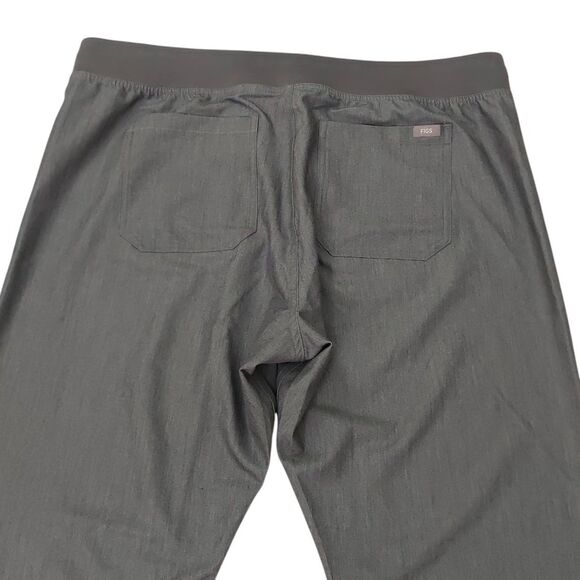 Figs Livingston Basic Scrub Pants Womens XL Tall Gray Straight Leg Uniform Work - Picture 5 of 10